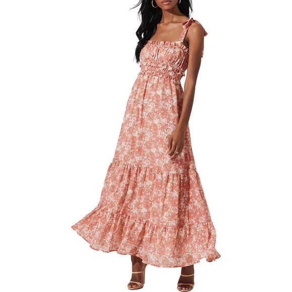 astr the label bow tie ruffle dress